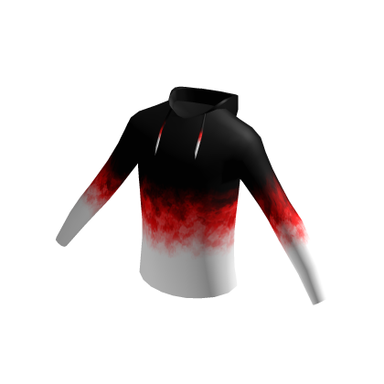 Sweatshirt Fade Black Red White Hoodie Halloween thumbnail