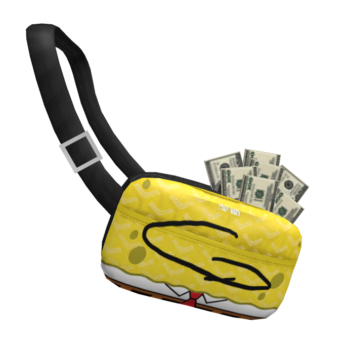 Sponge Bob Luxury Rich Money Bag