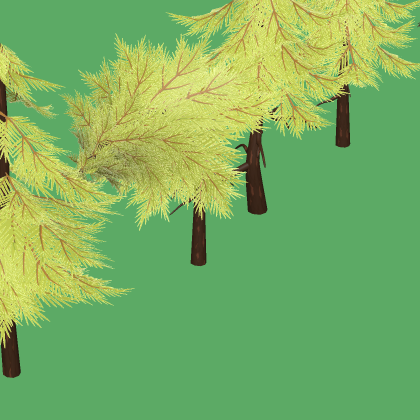 Stylized Pine Trees
