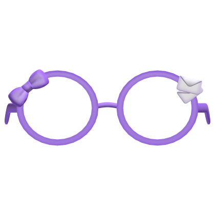 . ‿ ♡ cute mailman glasses in purple