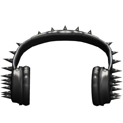 Black Spiky Emo Headphones (Neck) Roblox item