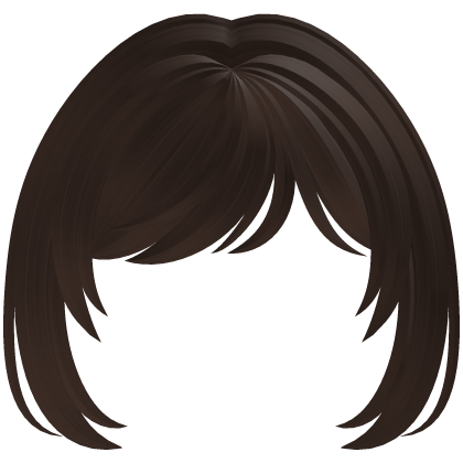 ♡︎ ꒰ kawaii fluffy bangs in brown ა