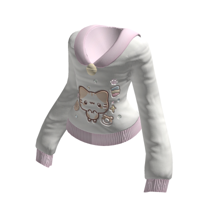♡ kawaii kitty oversized shirt ⋆ pink