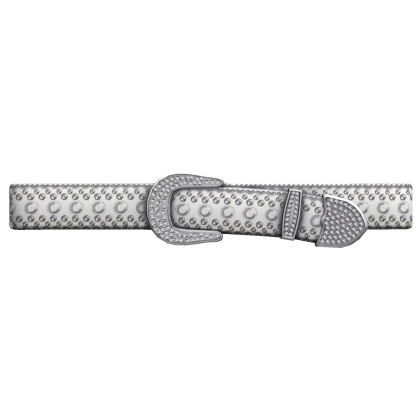 White Rhinestone Belt 1.0