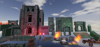 Roblox Fantasy RPG Dungeon Modular Assets Pack preview 2