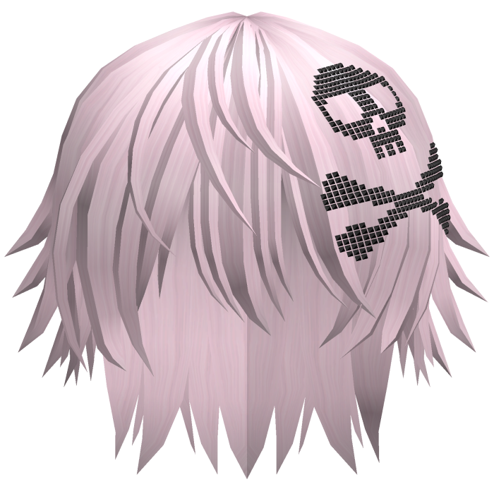 Emo Vkei Moe Boy Hair w Skull Pink