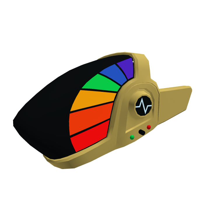 Gold Daft Punk Protogen Visor (PBR ONLY)