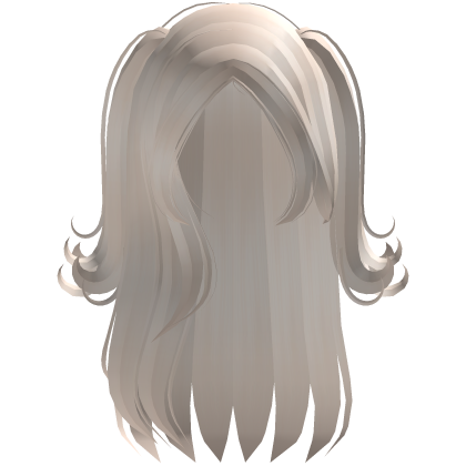 ۶ৎ | half up pigtails flipped pastel blonde hair