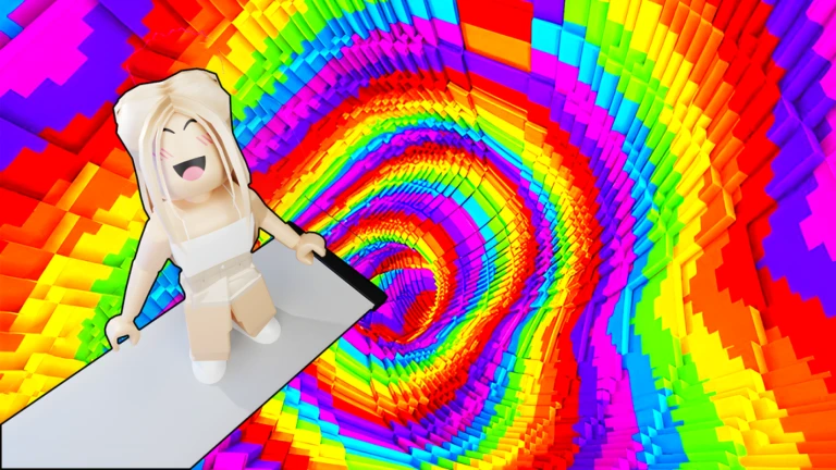 Queda 99999 Arco ris Espiral Parkour Obby Roblox