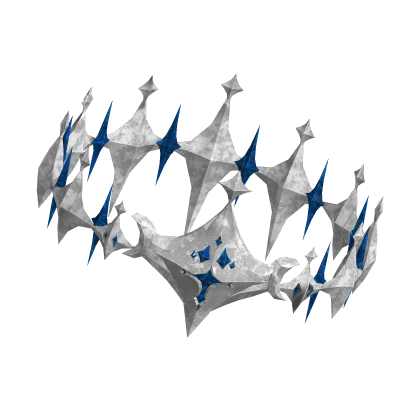 Silver + Blue Royal Crown Roblox item
