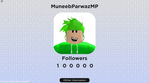 Live Follower Count - For Roblox Profiles