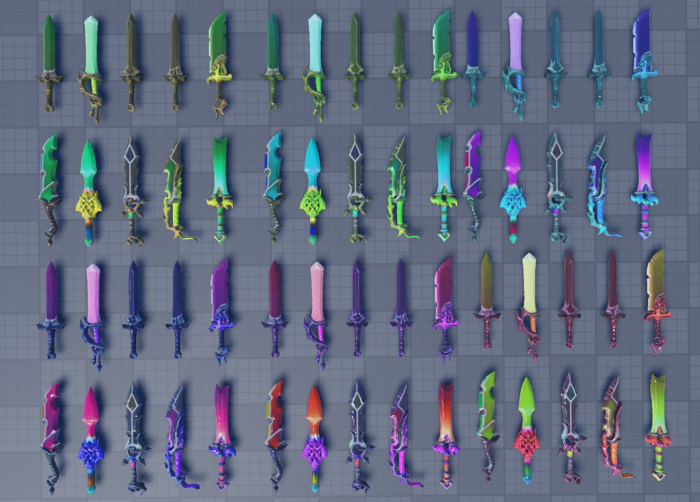 Elemental Fantasy Sword Pack Stylized RPG Weapons preview 3