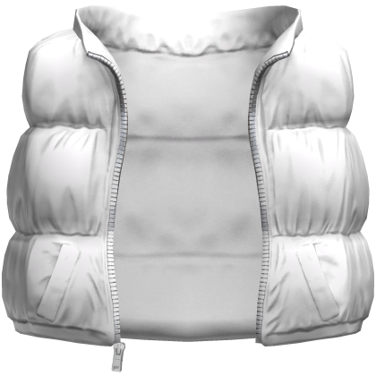 Puffer Vest White Alaska Jacket Cleezy Warm 1.0 thumbnail