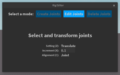 Rig Editor preview 1