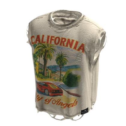 California Vibes Ripped TANK TOP