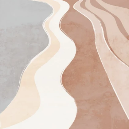 Beige wavy abstract background