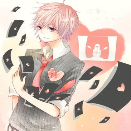 Pink Haired Anime Boy In Love Roblox decal