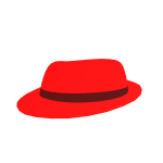 Red Neon Glow Fedora