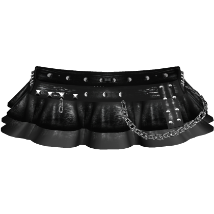 Dark Goth Punk Chained Skirt