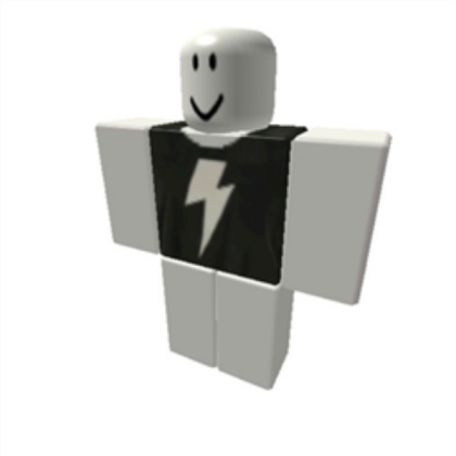 White And Black Ligtening Shirt Roblox decal