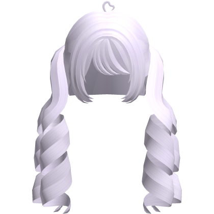 split purple dollete curly pigtails Roblox item
