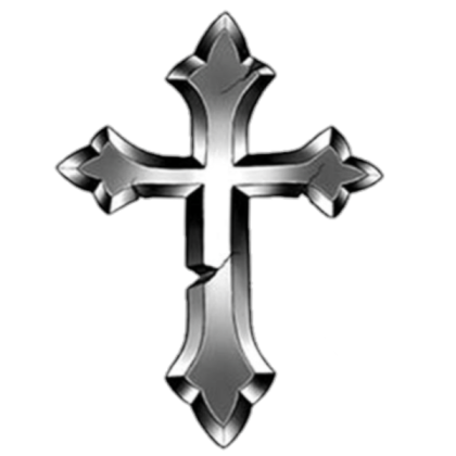 TB PNG Chrome Gothic Celtic Cross Emo Y2K Broken Roblox decal