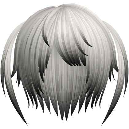 (ﾐዕᆽዕﾐ)  layered cute twintails in ombre white & b Roblox item
