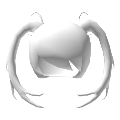 Low Poly Curved Pigtails White Roblox item