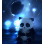 Laughing panda