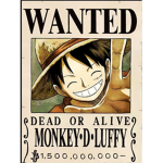 WANTED MONKEY D LUFFY