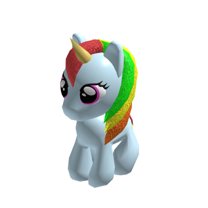 ♡ rainbow unicorn pony plushie (holdable)