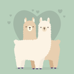 Rainbow Llama Buddies
