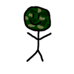 Camouflaged Stickman