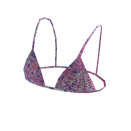 Summer Bikini Top Cute Pony Pink