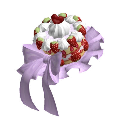Strawberry Tea-Party Cake Facsinator in Purple Roblox item thumbnail