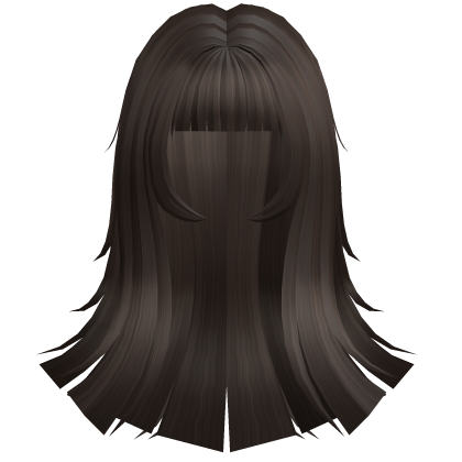 ꒰𖹭꒱ Brown long kawaii blunt Tsundere hair .ᐟ 