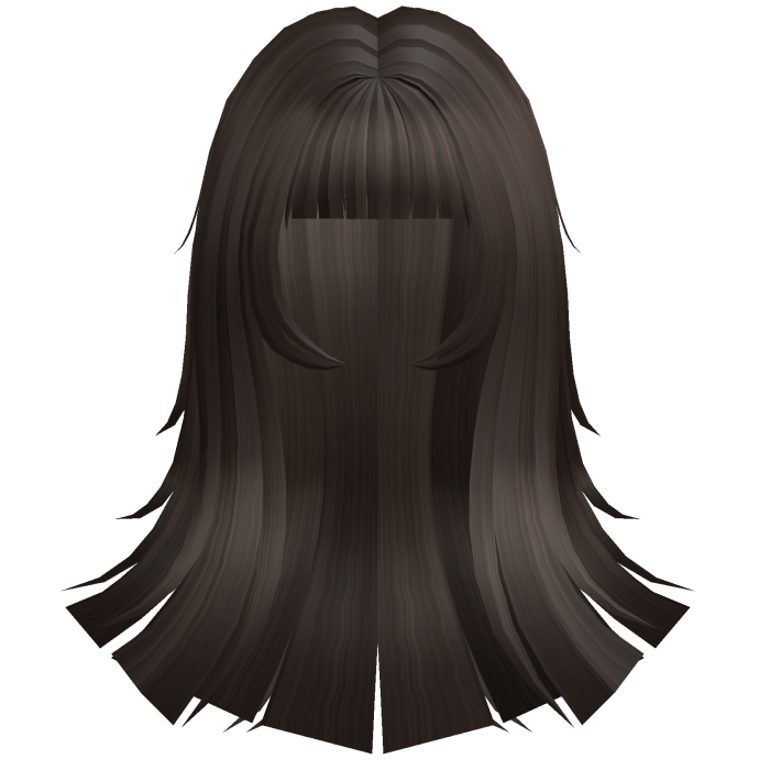 ꒰𖹭꒱ Brown long kawaii blunt Tsundere hair .ᐟ 