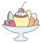 プリンアラモード