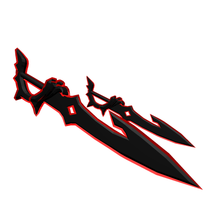 Cartoony Dual Red Dagger Roblox item