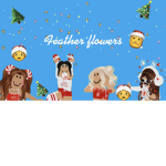 Feather flowers