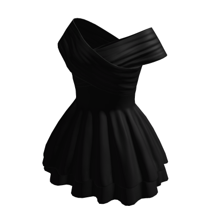 Off Shoulder Dress Black Adorable Chibi Princess thumbnail