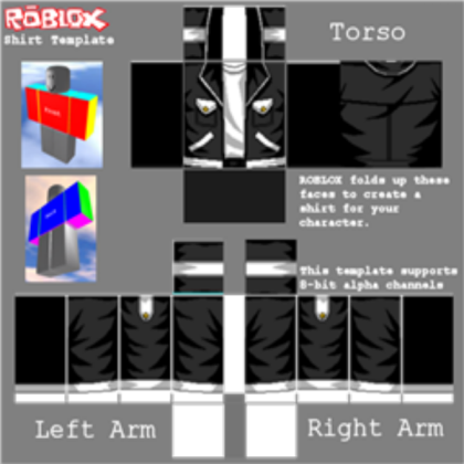 Black shirt Roblox decal