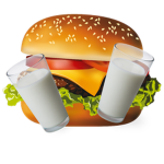 Hamburgesa de leche