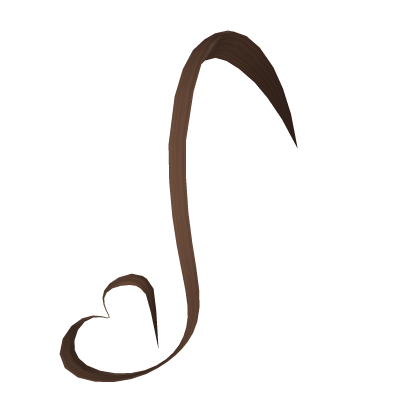 Falling Heart Cowlick [Brown] Roblox item