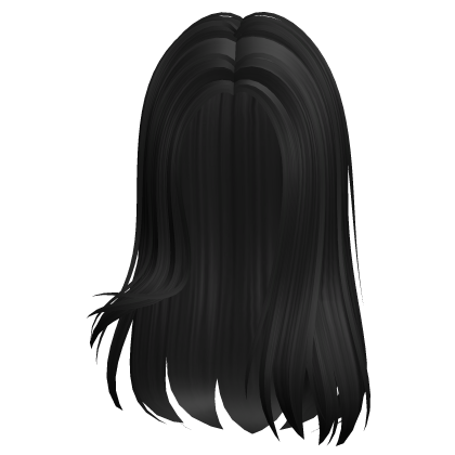 Lush Long Straight Hair (Black) Roblox item