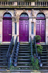 Purple doors