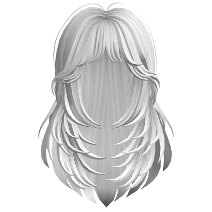 White Layered Hair