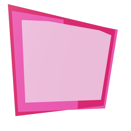 Hot pink digital blocky bunny tail