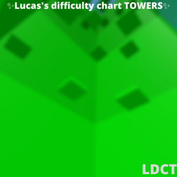 ✨ Lucas's Difficulty chart TOWERS ✨