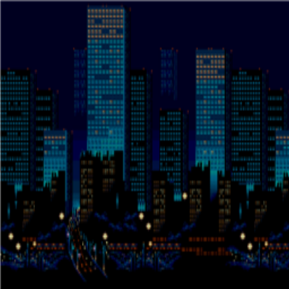 8-bit city background HD Roblox decal